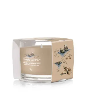 Yankee Candle Amber & Sandalwood votivlys i glas 37 g