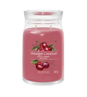Yankee Candle Black Cherry signature stearinlys stor 567 g