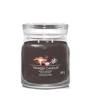 Yankee Candle Black Coconut signatur duftlys mellem 368 g