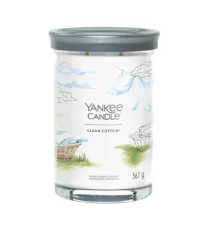 Yankee Candle Clean Cotton signature tumbler stor 567 g