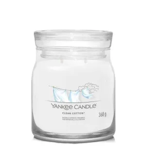 Yankee Candle Clean Cotton signature lys mellem 368 g