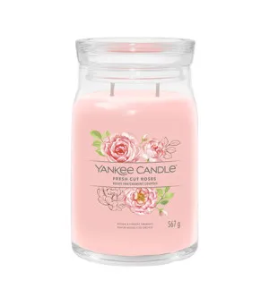 Yankee Candle Fresh Cut Roses signature stearinlys stor 567 g
