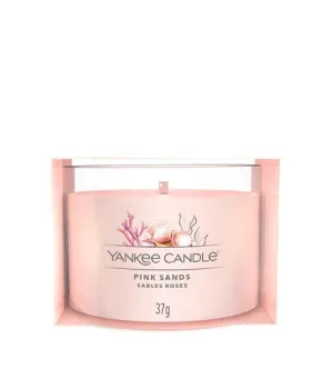 Yankee Candle Pink Sands votivlys i glas 37 g