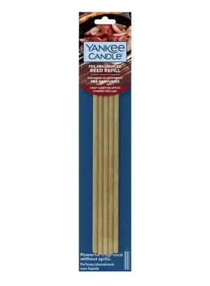 Yankee Candle Pre-Fragran.Reed Crisp Campfire Apples genopfyldning til diffuser 5x stænger