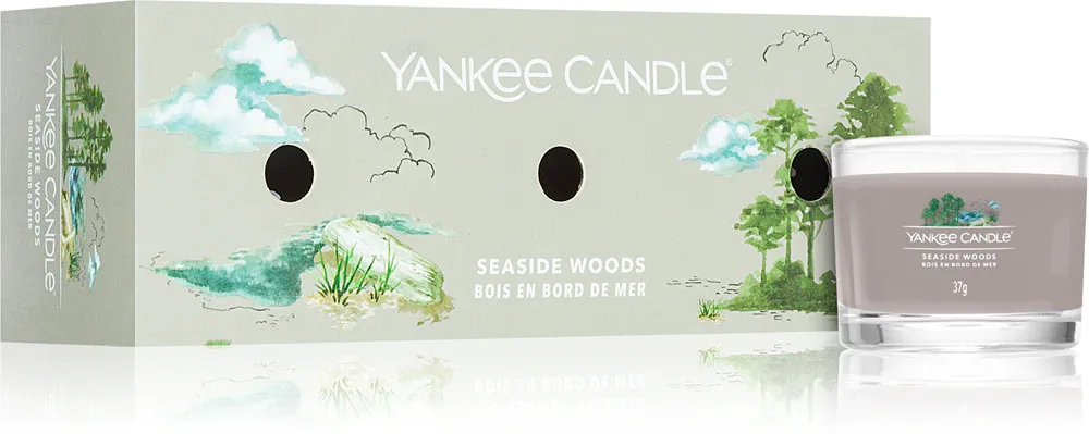 Seaside Woods votivlys i glas 3 x 37 g 3x37 g