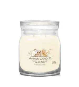 Yankee Candle Soft Wool & Amber signaturduftlys medium 368 g