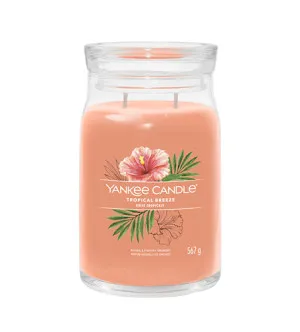 Yankee Candle Tropical Breeze signature stearinlys stor 567 g