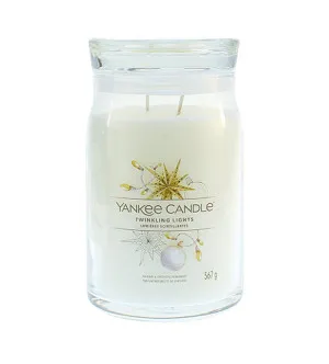 Yankee Candle Twinkling Lights signature stearinlys stor 567 g