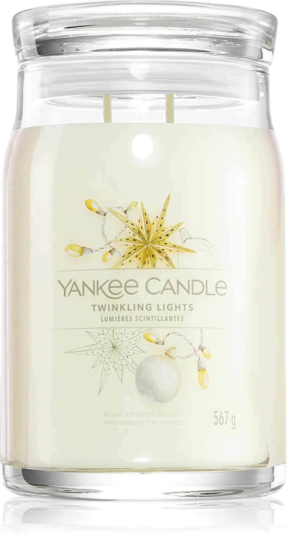 Twinkling Lights signature stearinlys stor 567 g