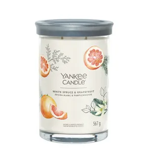 Yankee Candle White Spruce & Grapefruit signatur tumbler stor 567 g