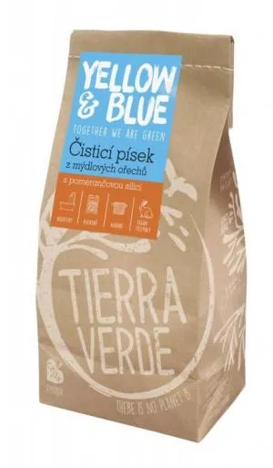 Tierra Verde Rensesand (pose 1 kg) - med orange