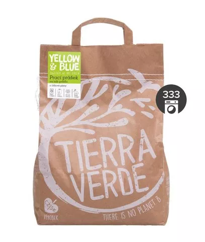 Tierra Verde Vaskepulver til hvidt linned og stofbleer - INNOVATION (5 kg papirspose)