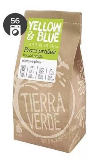 Tierra Verde Vaskepulver til hvidt linned og stofbleer - INNOVATION (papirpose 850 g)