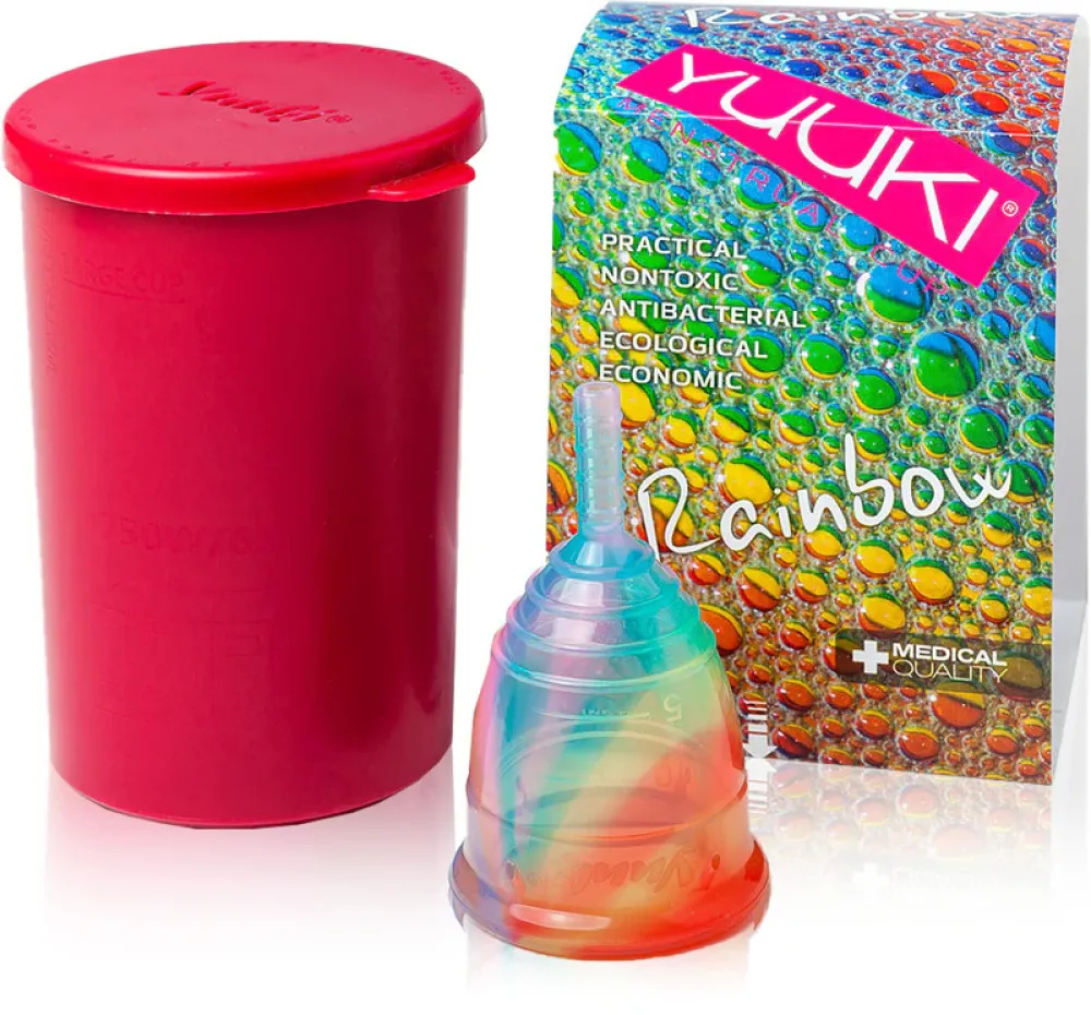 Yuuki Rainbow Menstruationskop - Small Soft - inkl. sterilisationskop