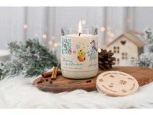 WINTER HOPE - naturligt stearinlys med BIO-appelsin, nelliker og kanel, 300 ml