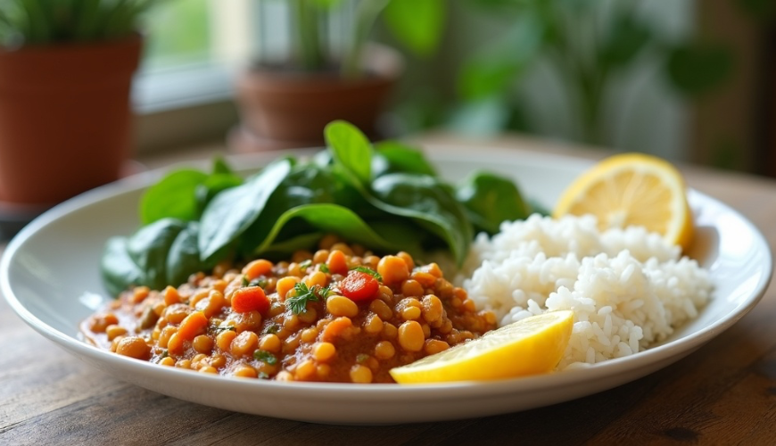 En kødfri frokost, der mætter, kan du klare på en hverdag på under tyve minutter.