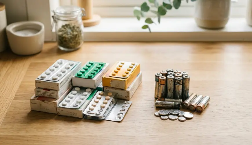 # Hvad skal man gøre med udløbne lægemidler og batterier