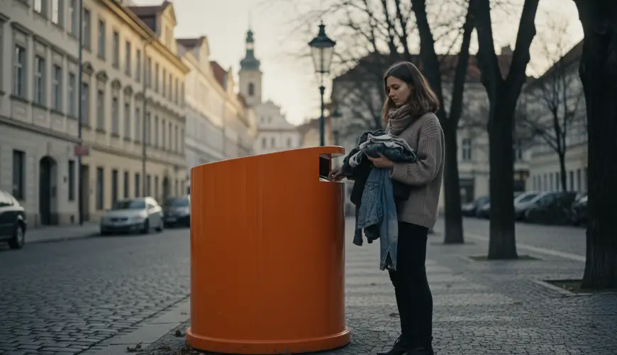 # Co se stane s oblečením z kontejneru na textil

## Cesta oblečení po vhození do kontejneru

Když v