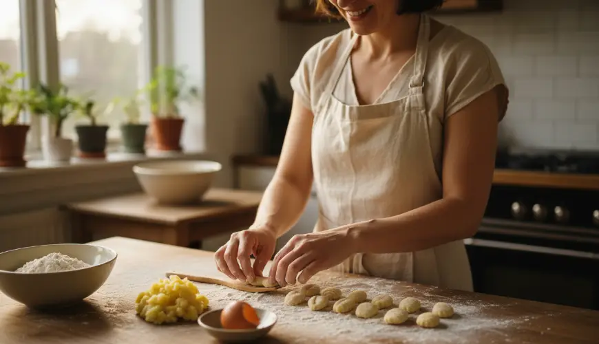 Domácí gnocchi af rester af kartofler er bedre end dem fra butikken