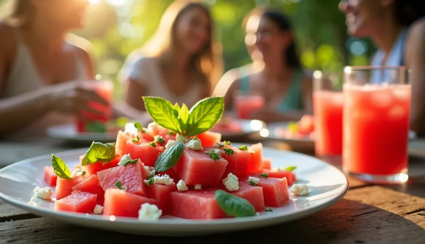 Hvordan man laver den perfekte melonsalat med balkans ost