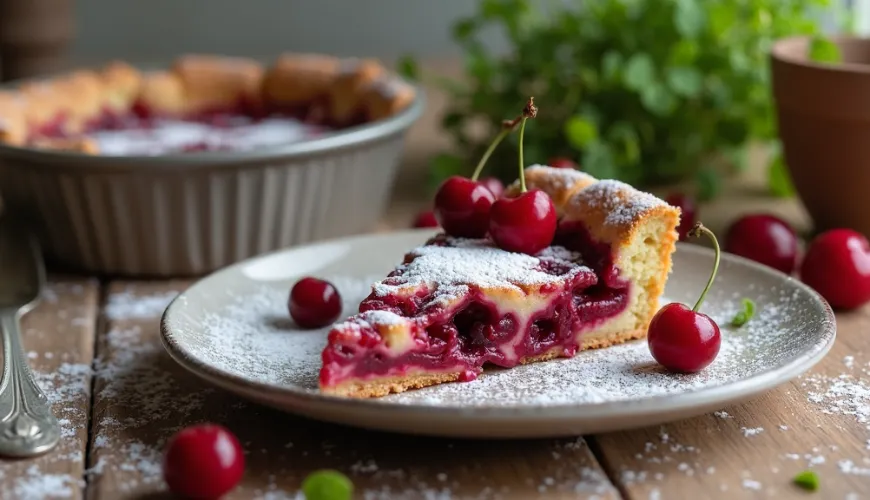 Sådan laver du en klassisk clafoutis med kirsebær, der imponerer alle