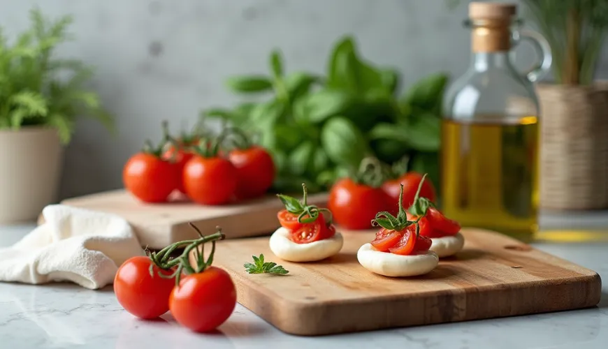 Enkelheden ved caprese-snacks vil fascinere dig til enhver fest.