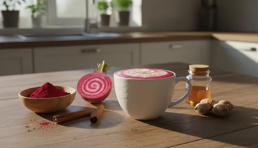 Rødbede latté er godt for både helbred og smag