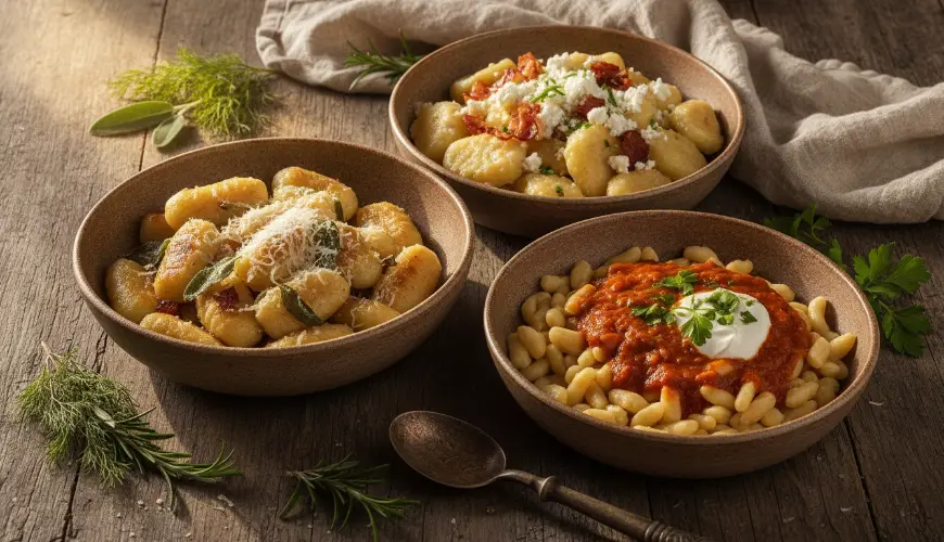 Nokedli, halušky, gnocchi og deres slægtskab