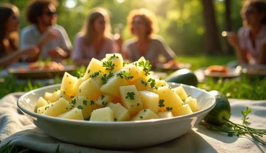 Opdag, hvordan man laver østrigsk kartoffelsalat med agurk