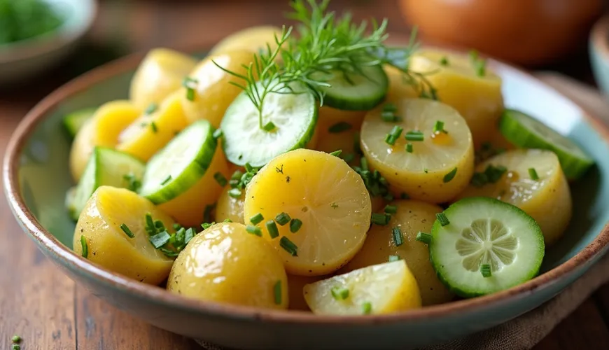 Hvor kommer den tyske kartoffelsalat fra, og hvorfor er den populær?