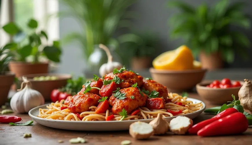 Szechuan krydret kylling er den ideelle opskrift til en weekendfrokost