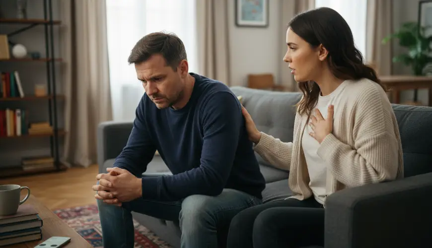 Vi rådgiver dig om, hvordan du taler med din partner om mental sundhed