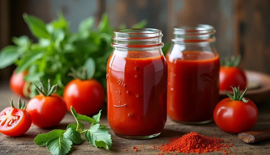 Hvorfor vælge en simpel hjemmelavet ketchup uden æbler og hvordan man laver den