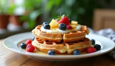 Cottagevafler som en lækker morgenmad for en sund start på dagen