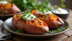 Hvordan man nemt og hurtigt laver bagte fyldte søde kartofler derhjemme