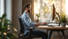 Hvordan forbedre din kropsholdning ved computeren, når du har rygsmerter efter arbejde