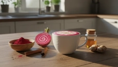 Rødbede latté er godt for både helbred og smag