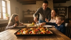 Bedste opskrifter på én bageplade til hele familien