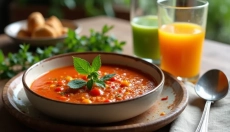 Oplev magien ved hjemmelavet suppe med bagte tomater fuld af smag