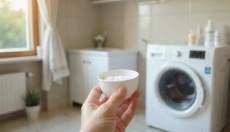 Natriumpercarbonat kan bruges til både vask og rengøring, da det frigiver aktivt ilt uden klor.