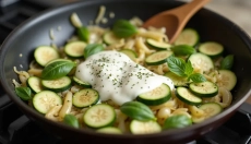Pasta med zucchini og fløde til hyggelige familiestunder fulde af smag