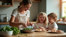 Pasta med spinat og kylling kan nemt tilberedes på få minutter