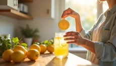 Vand med citron om aftenen hjælper med afgiftning og bedre søvn