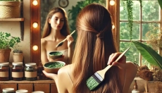 Sundt hår begynder med naturlig farve uden kemikalier