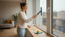 Prøv et simpelt trick til skinnende vinduer uden striber