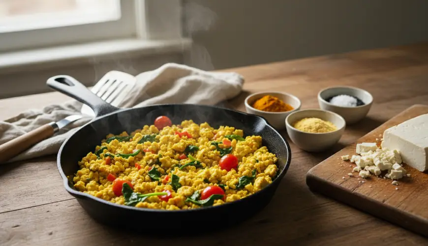 Tofu scramble som ægsubstitut, der vil overraske dig