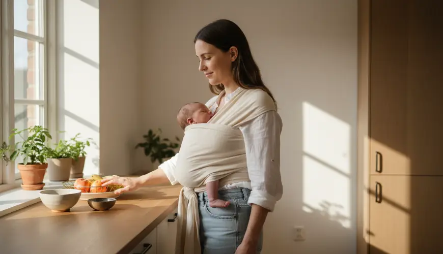 # Alt om at bære baby i slynge for begyndere