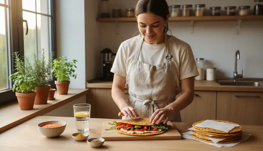 Vyzkoušejte hjemmelavede wraps med røde linser