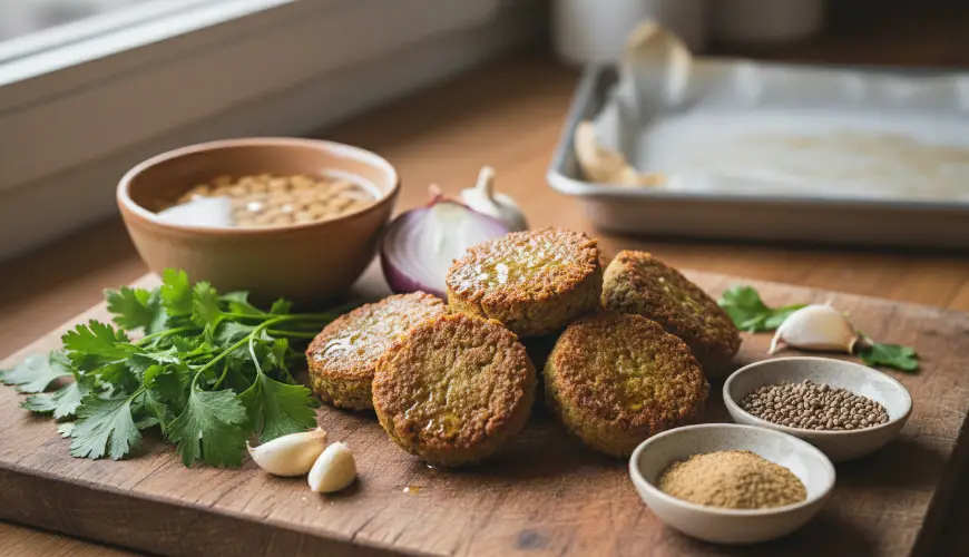 Hjemmelavet falafel af bagt kikærter uden stegning