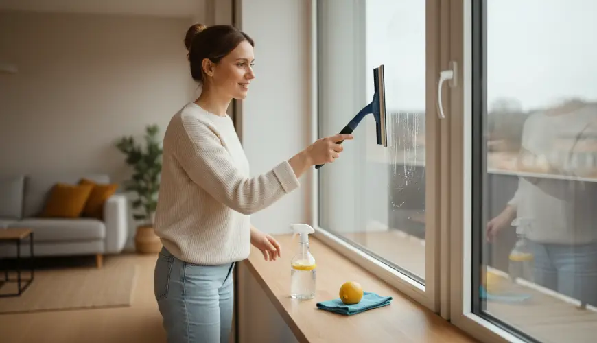 Prøv et simpelt trick til skinnende vinduer uden striber